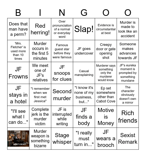 MURDER SHE BINGO-ED Bingo Card