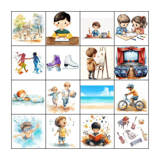 ¿Qué quieres hacer? Bingo Card