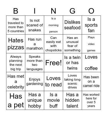 RC Tech Solutions Bingo Party Bingo Card