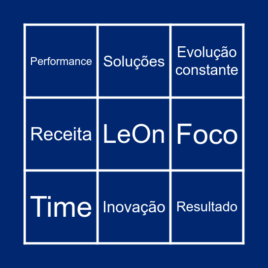 BINGO LEADER Bingo Card