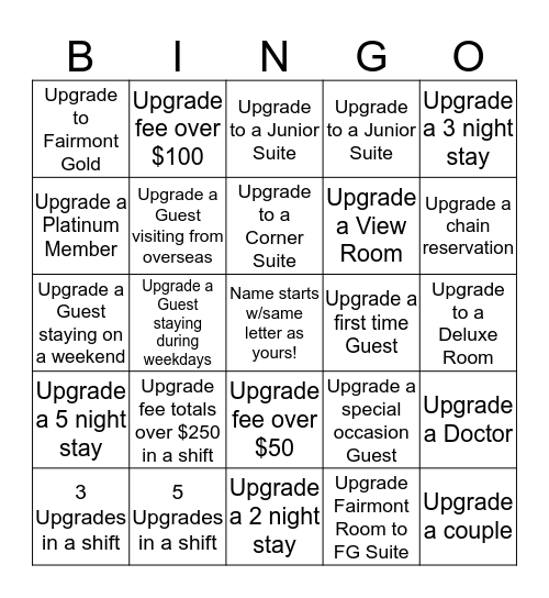 CLH BINGO BONANZA! Bingo Card