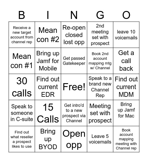 Power Day Bingo - September 10th Bingo Card