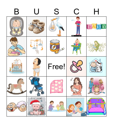 BABY BARSANTI BINGO BLAST Bingo Card