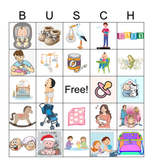 BABY BARSANTI BINGO BLAST Bingo Card