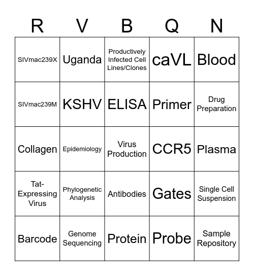 ACVP BINGO Card
