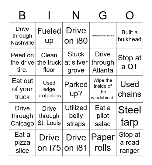 TMC Bingo Card