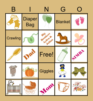 Baby Askins Baby Bingo 2025 Bingo Card