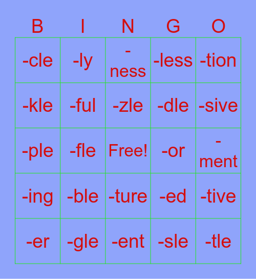 Go Auggie! :D Bingo Card