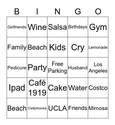 HOLIDAY BINGO Card