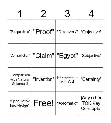 AOK Bingo! Bingo Card