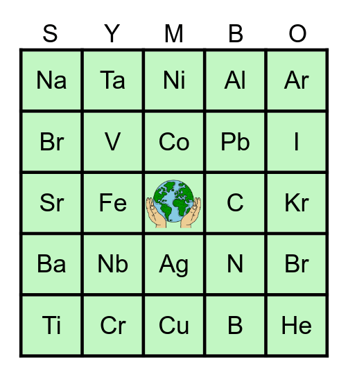 SCIENCE SYMBO Bingo Card
