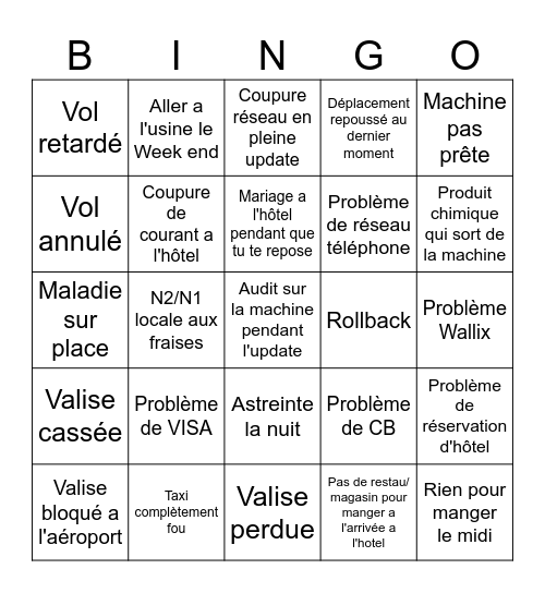 Bingo Chat noir Bingo Card