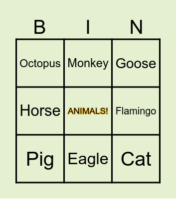 Loli Bingo Bongo! Bingo Card