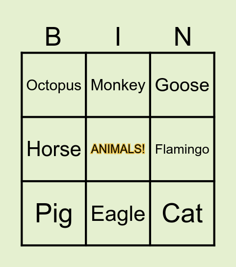 Loli Bingo Bongo! Bingo Card