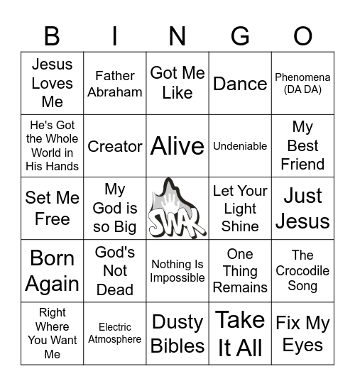 SWAK Bingo! Bingo Card