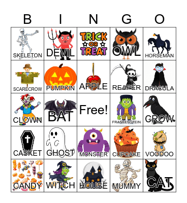 HALLOWEEN BINGO Card
