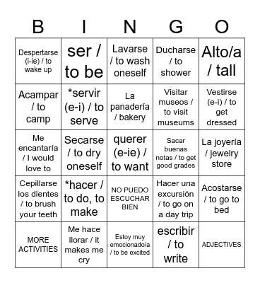 Loteria Bingo Card
