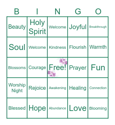 💐WOMEN'S🌺SPRING🌻GATHERING🌷 Bingo Card