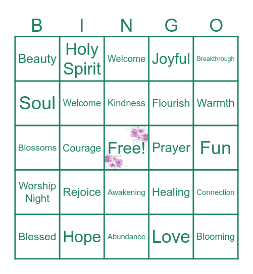💐WOMEN'S🌺SPRING🌻GATHERING🌷 Bingo Card