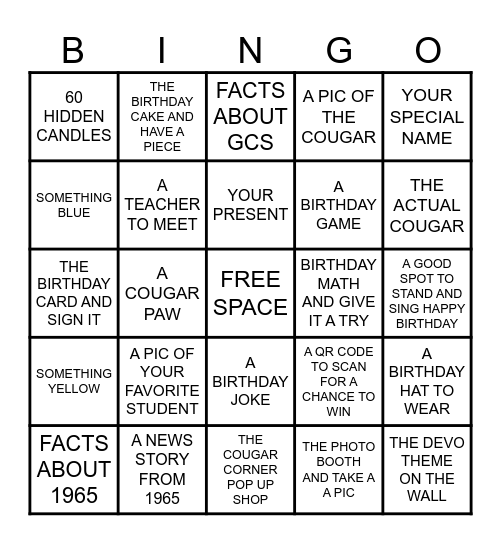 CAN YOU FIND? Bingo Card