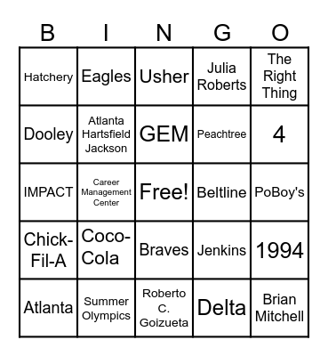 KEGS Bingo Card