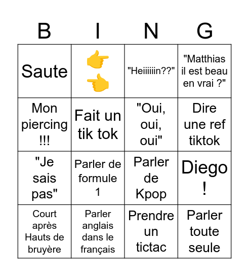 Bingo Célia Bingo Card