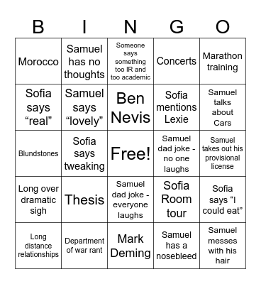 Birthday Bingo Bonanza Bingo Card