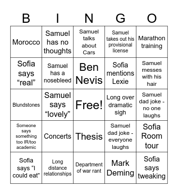 Birthday Bingo Bonanza Bingo Card