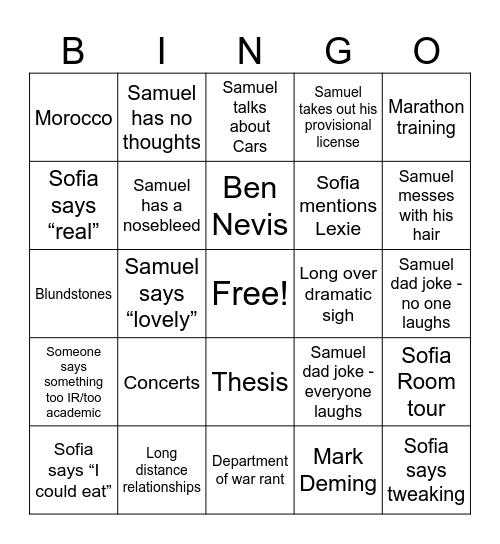 Birthday Bingo Bonanza Bingo Card