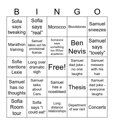 Birthday Bingo Bonanza Bingo Card