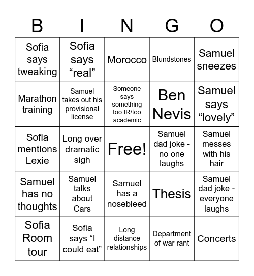 Birthday Bingo Bonanza Bingo Card