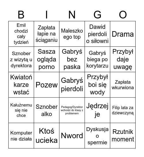 3c Bingo Card