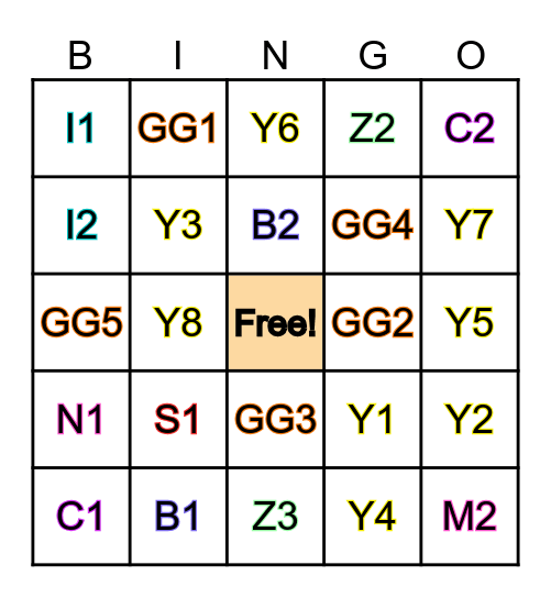 CHECKPOINT #1 IXL BOARD Bingo Card