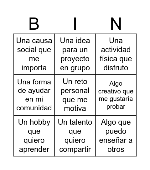 bingo cas Bingo Card