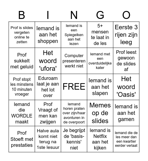 Bingo Card