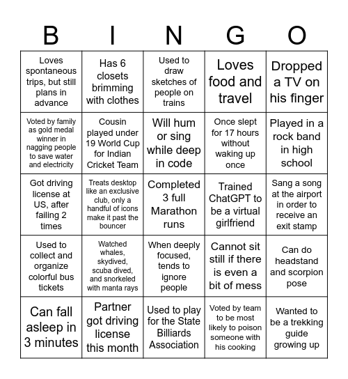 EAW 2025 Bingo Card