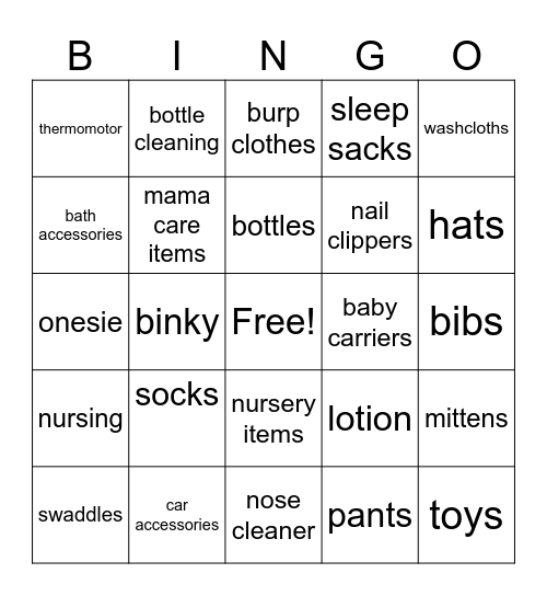 Unwrapping Bingo Card