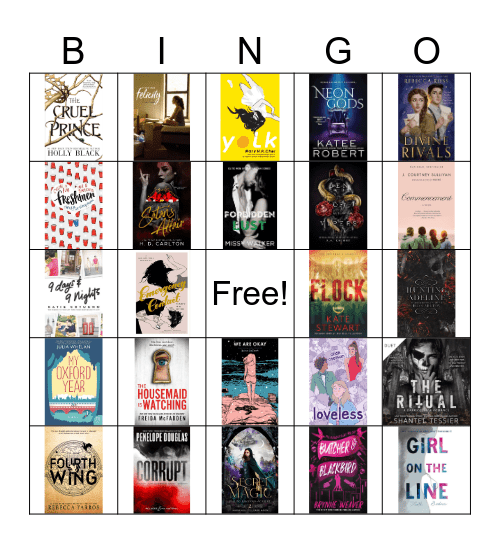 Books Bingo Card