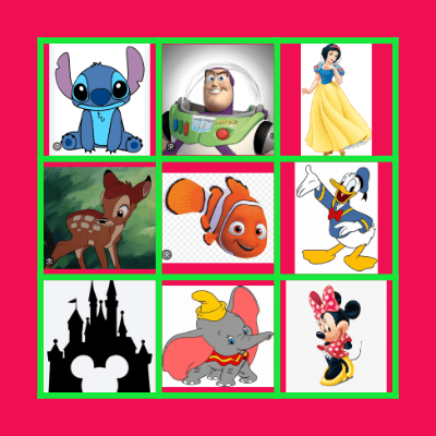 בינגו יום הולדת של נועה ויעל Bingo Card