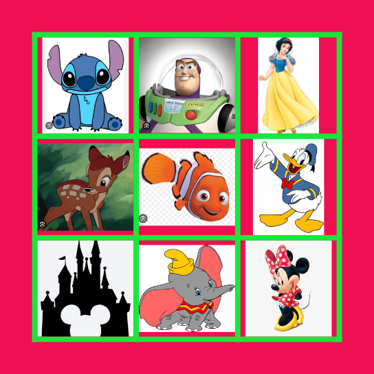 בינגו יום הולדת של נועה ויעל Bingo Card