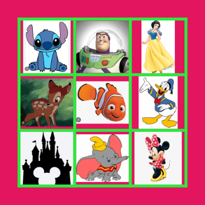 בינגו יום הולדת של נועה ויעל Bingo Card