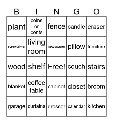 unit 13 bingo Card