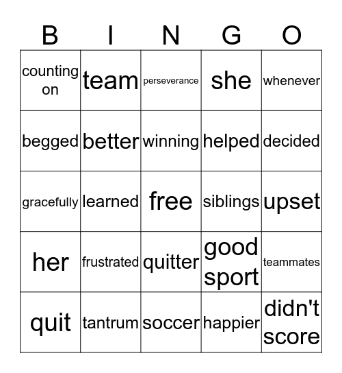 Healthy Living 3-4 Bingo Card