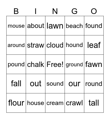 green group Bingo Card