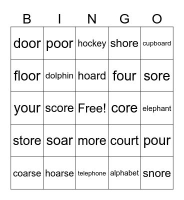 Red Group Bingo Card