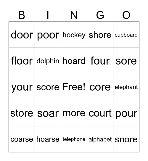 Red Group Bingo Card