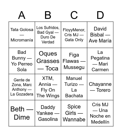EL SANT SOPAR Bingo Card