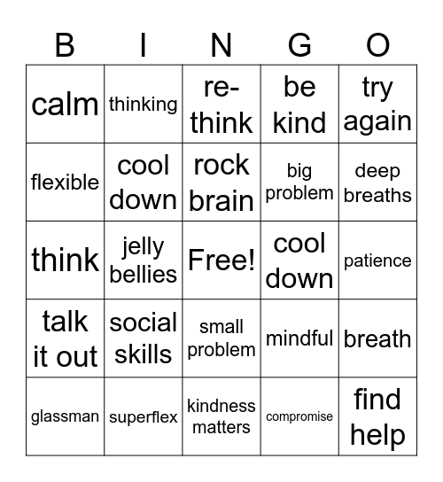 Superflex Bingo Card
