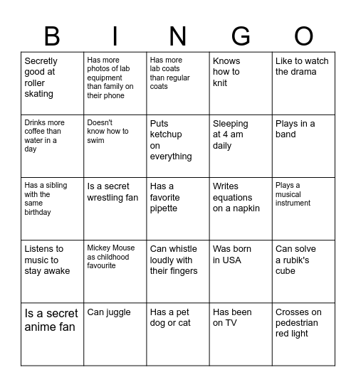 BBQ BINGO Card