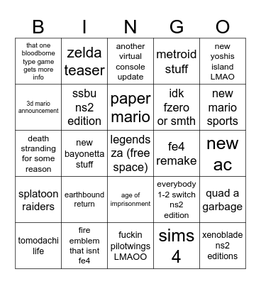 september 2025 direct bingo Card